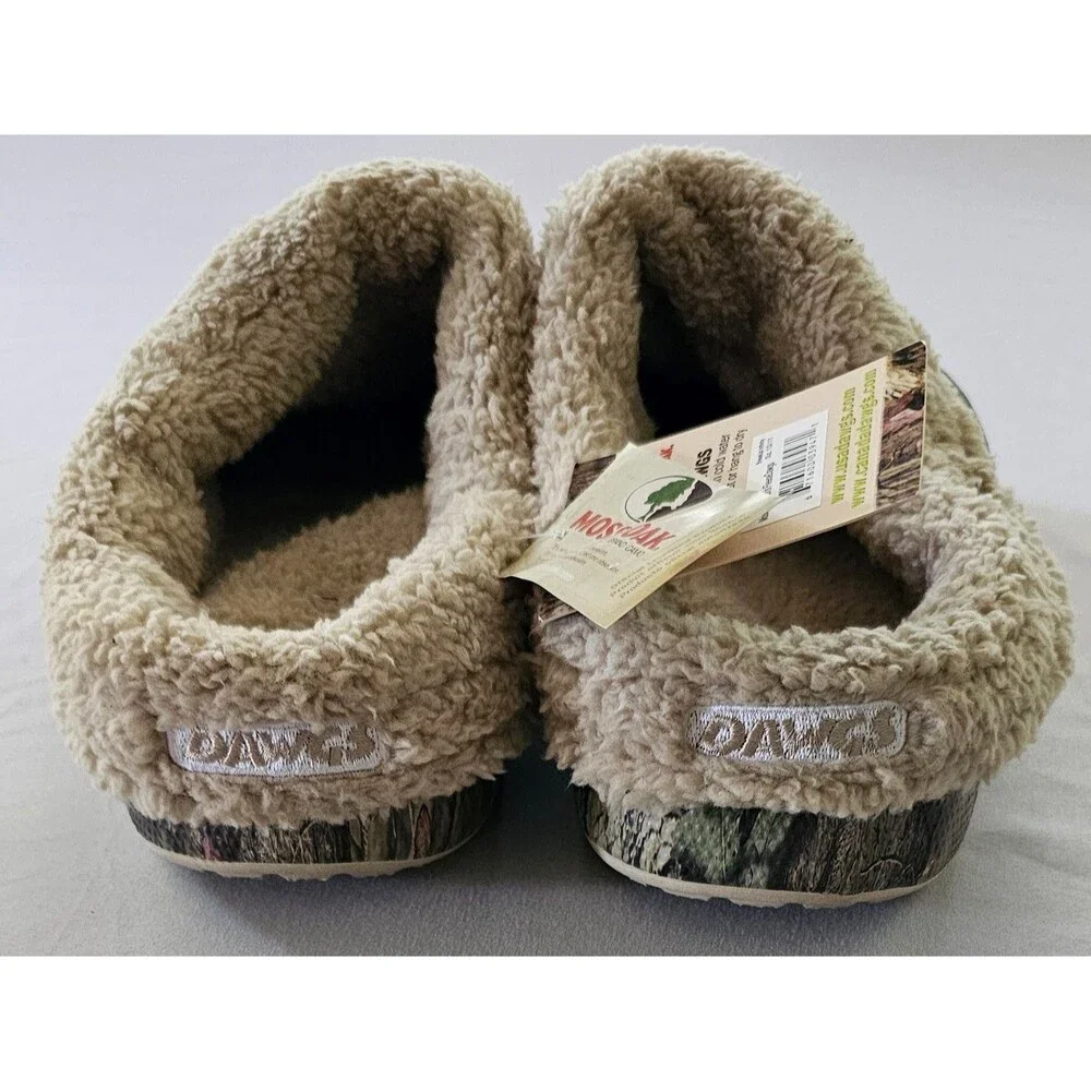 Dawgs Men’s 10/11 Fleece Lined Mossy Oak Camo Clogs NWT Warm Comfort Slip On